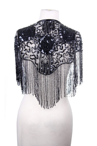 The Classic Beaded Fringe Shawl