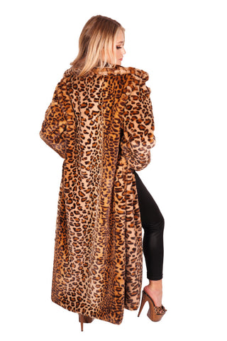 Super Soft Leopard Faux Fur Coat
