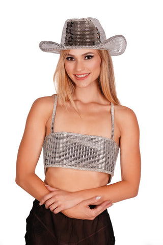 Disco Glam Cowboy Hat