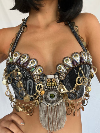 Bra with Swags & Beads